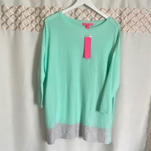 Lilly Pulitzer Dayan sweater resort aqua